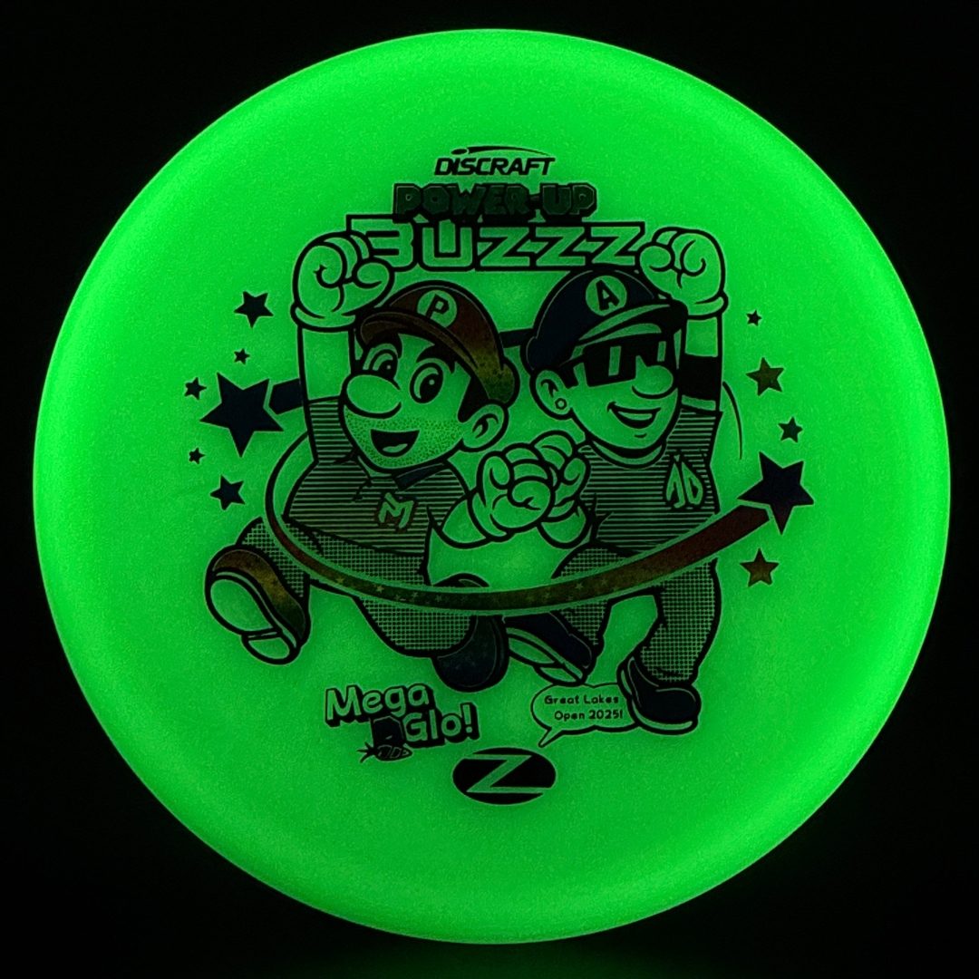 Mega Glo Buzzz - Power-Up - Paul McBeth & Anthony Barela Collab Discraft