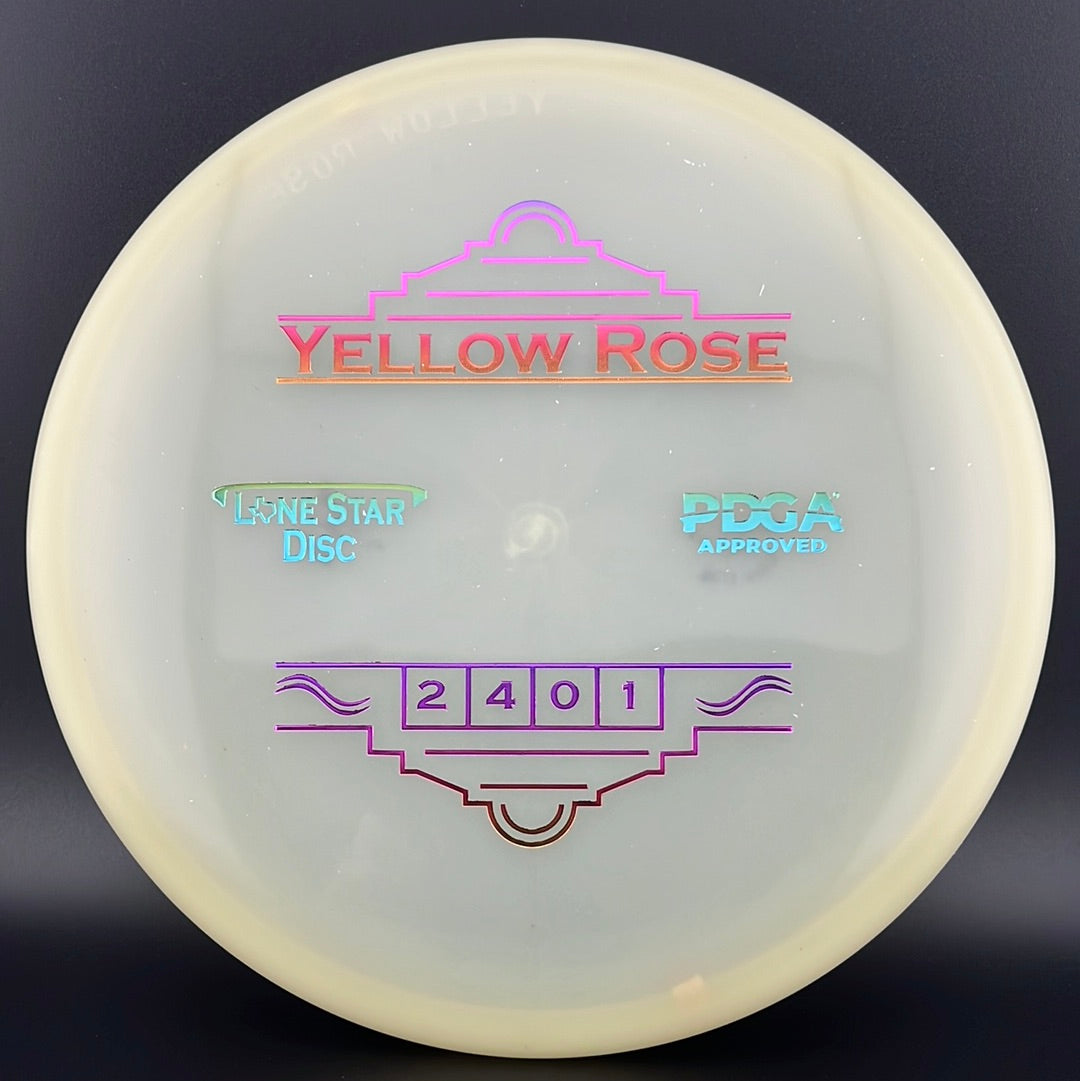 Bravo Glow Yellow Rose - First Run Lone Star Discs