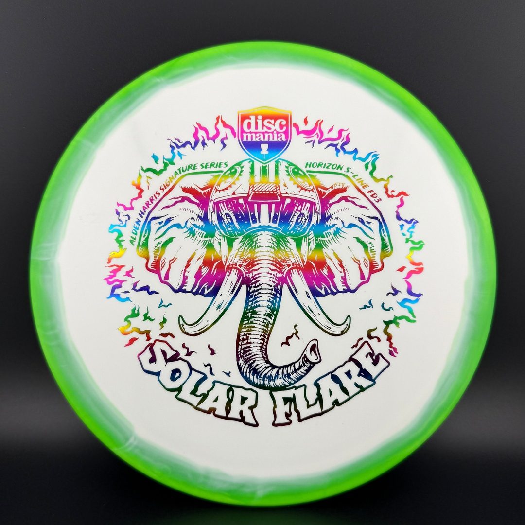 Horizon S-Line FD3 - Solar Flare - Alden Harris Signature Series Stamp by Manny Trujillo Discmania