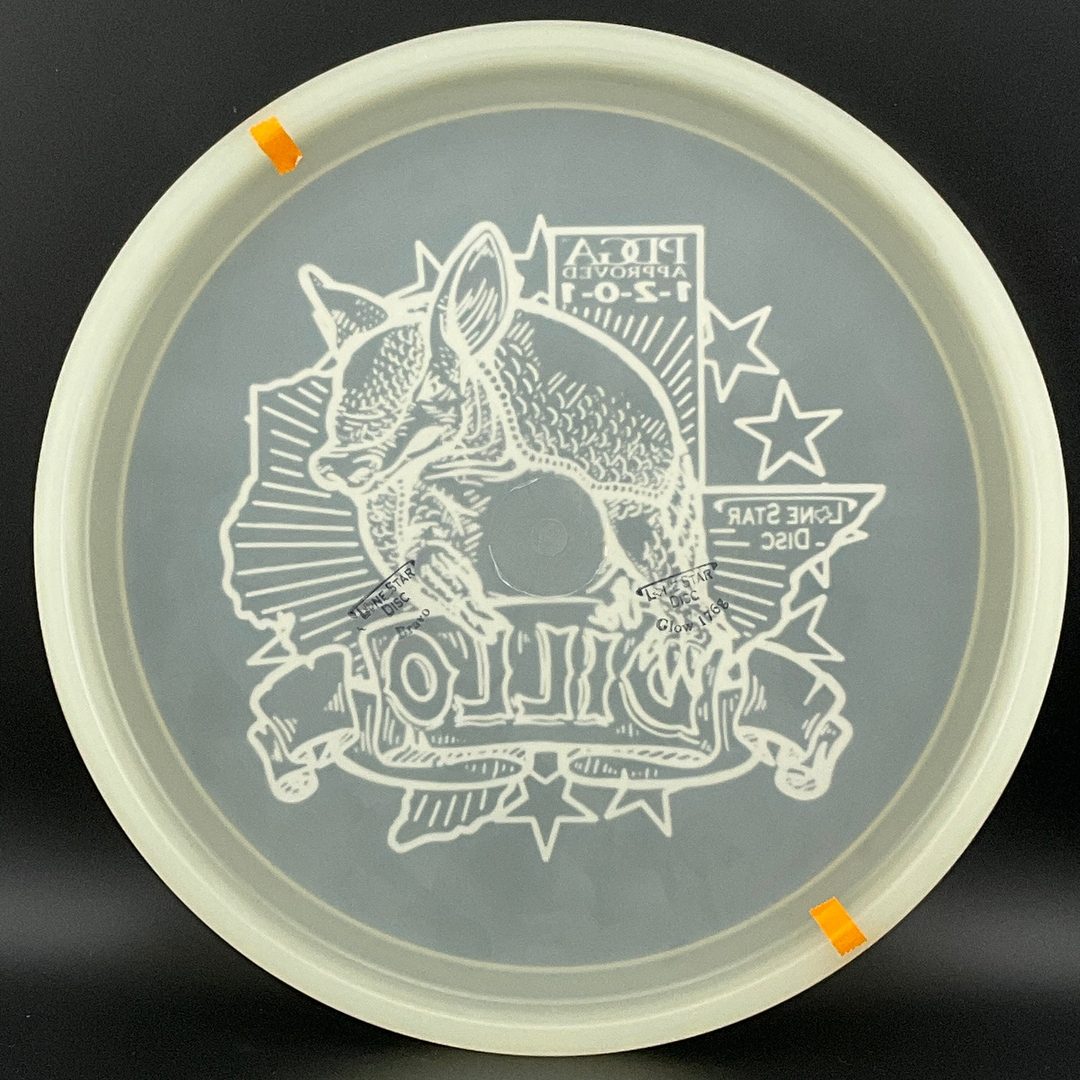 Bravo Glow Armadillo - Artist Series Lone Star Discs