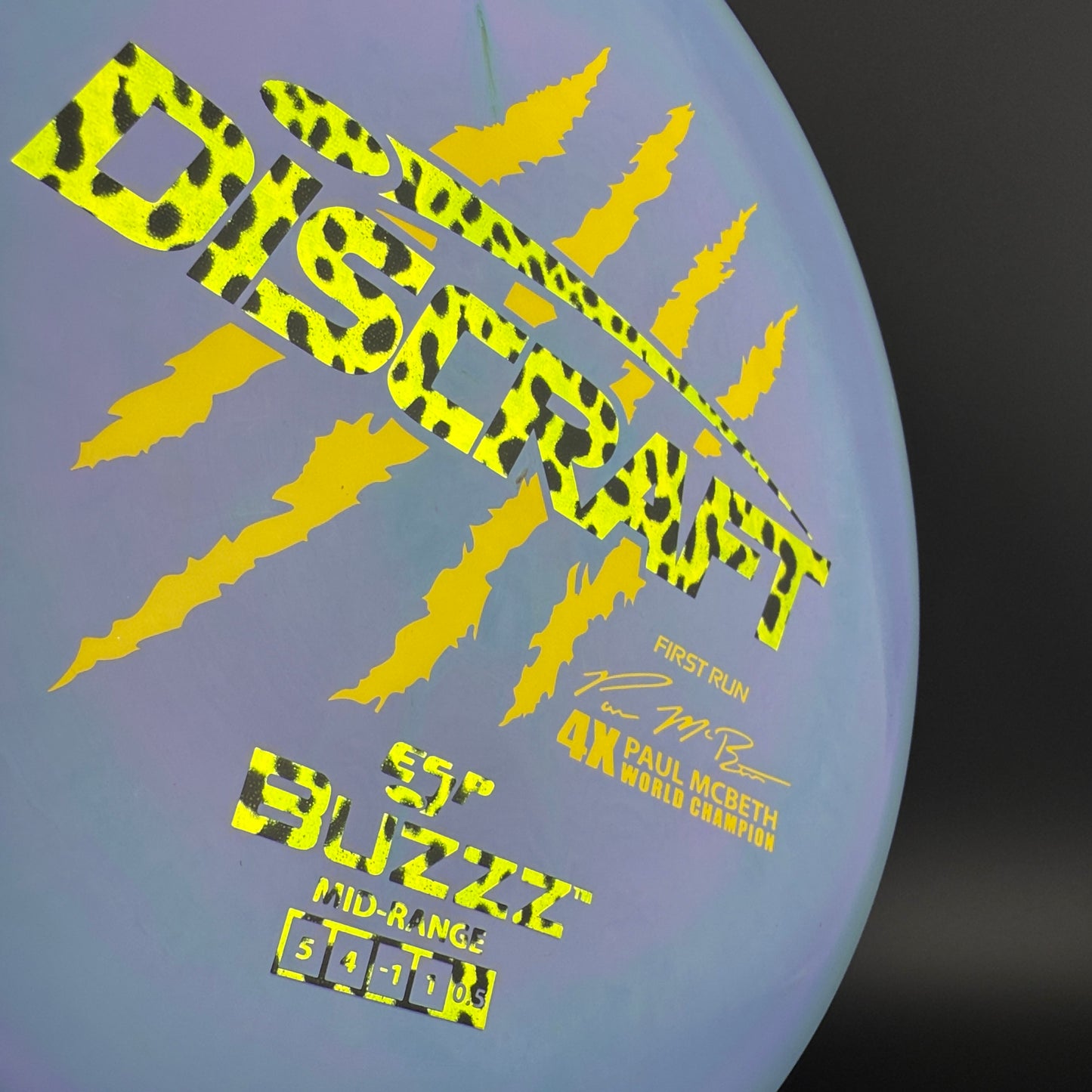 Swirly ESP Buzzz (First Run) - Paul McBeth 4x Claws - Blue Pink Teal
