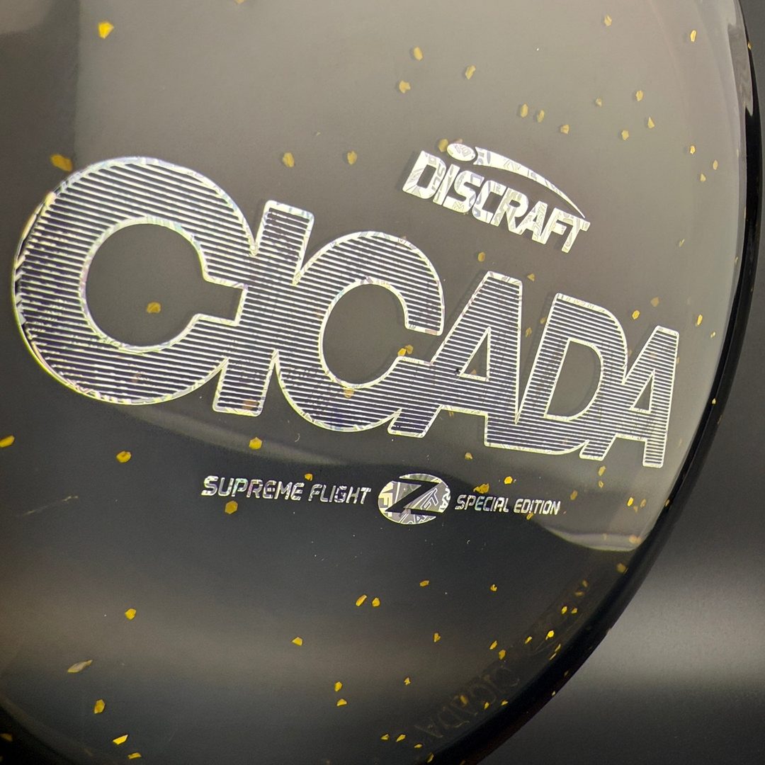 CryZtal Confetti Cicada - "Shredded Orange" Supreme Flight Open Discraft