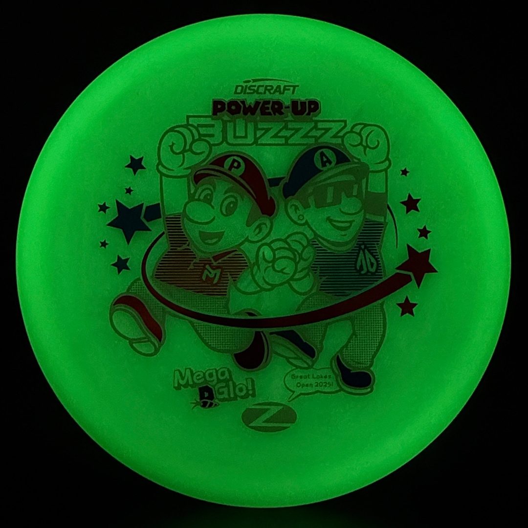 Mega Glo Buzzz - Power-Up - Paul McBeth & Anthony Barela Collab Discraft