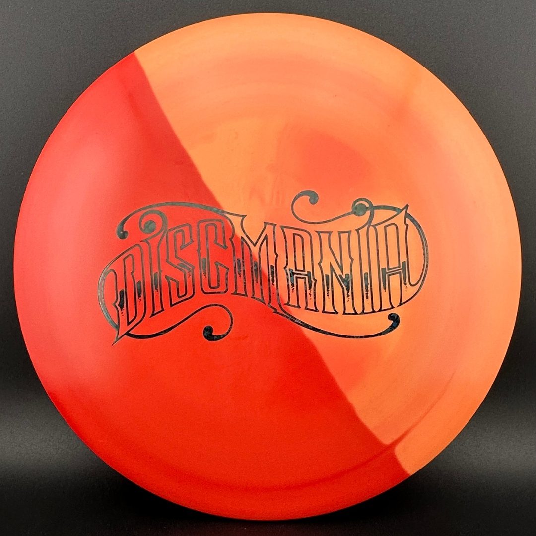 Swirly S-line FD - Red Split Dye - Discmania Tattoo stamp Discmania
