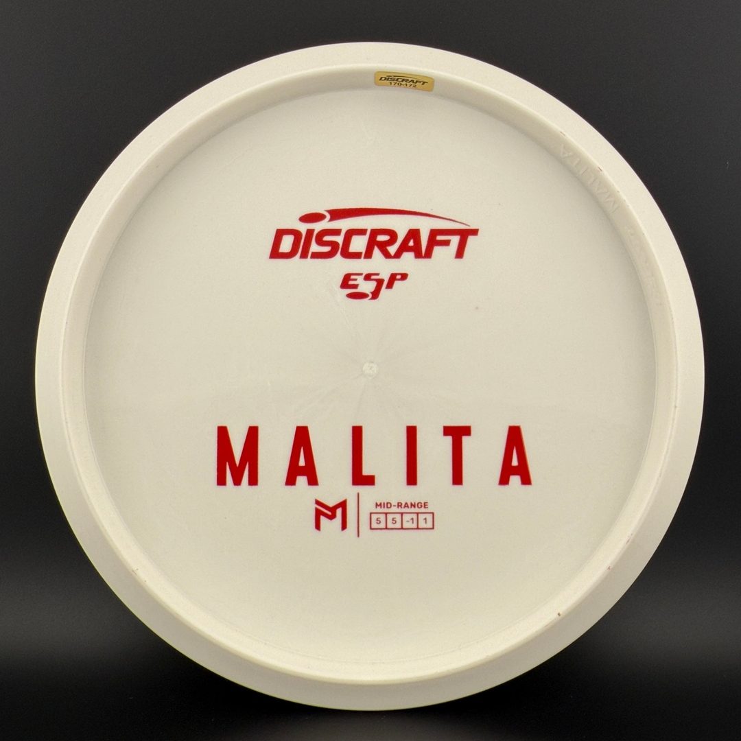 White ESP Malita - Dyer's Delight - Paul McBeth Discraft
