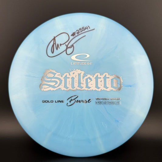 Gold Burst Stiletto *Signed* - Chandler Fry #25541 Latitude 64