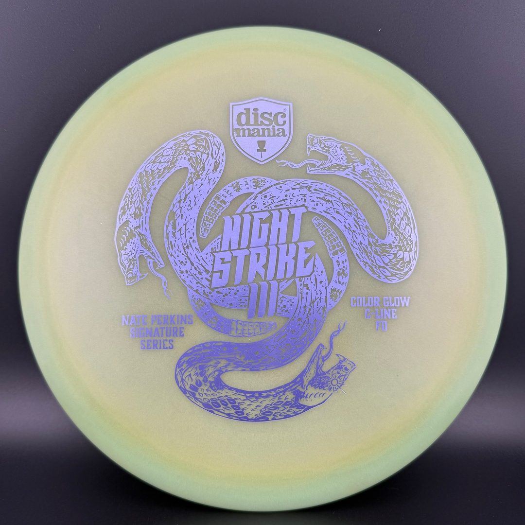 Color Glow C-line FD - Night Strike 3 - Rare Lime - Nate Perkins Discmania