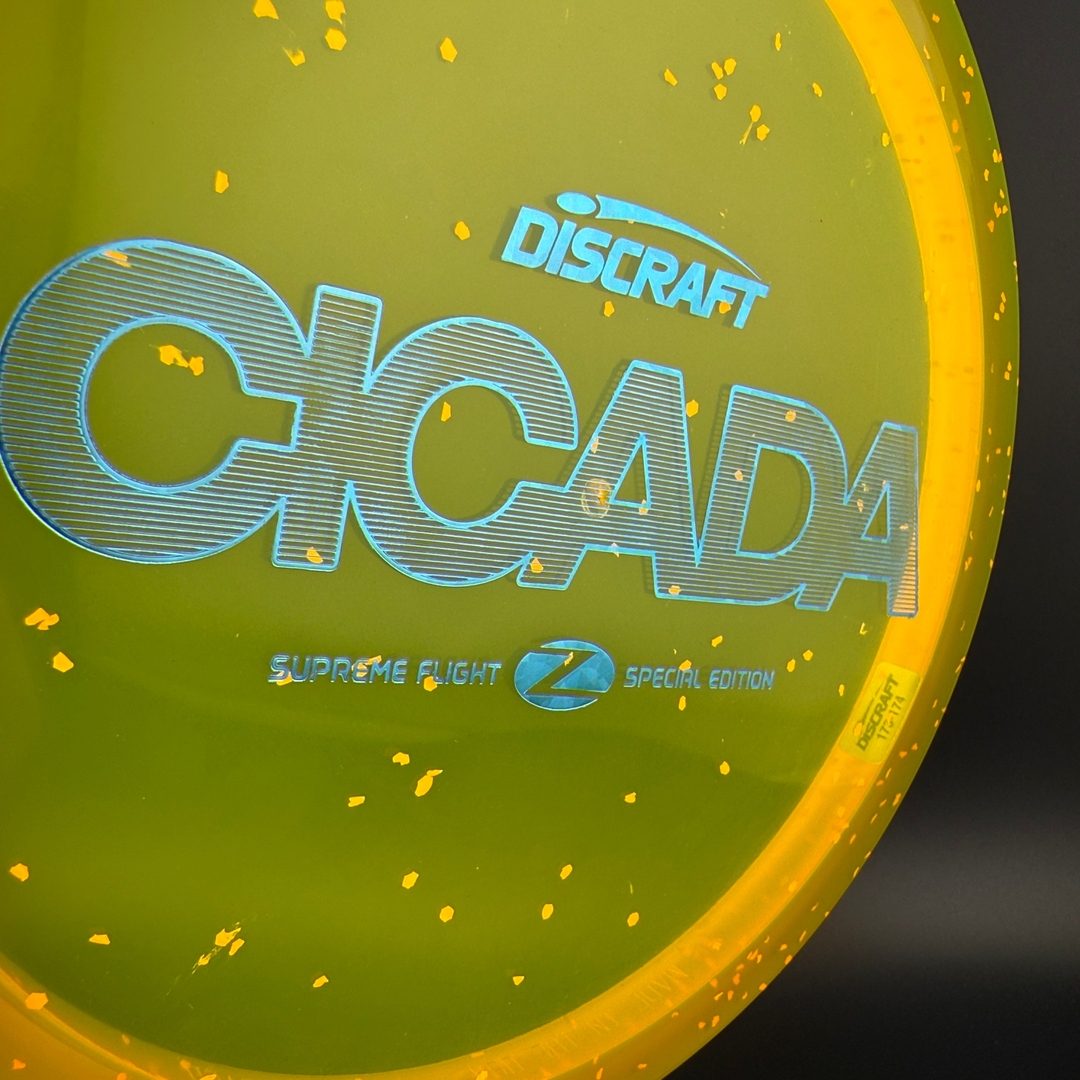 CryZtal Confetti Cicada - "Shredded Orange" Supreme Flight Open Discraft