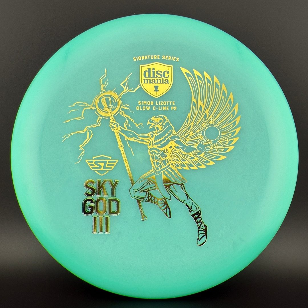 Color Glow C-Line P2 - Sky God III - Turquoise SG3 Simon Sig Series Discmania