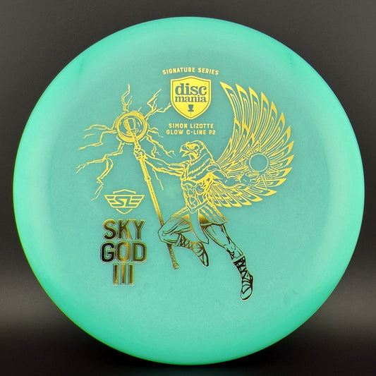 Color Glow C-Line P2 - Sky God III - Turquoise SG3 Simon Sig Series Discmania