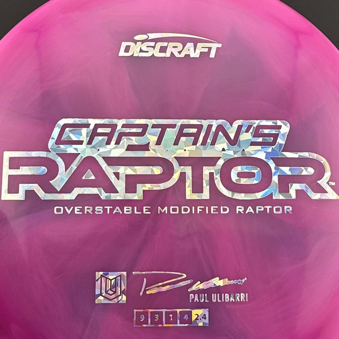 Special Z Blend Captain's Raptor - Paul Ulibarri 2025 Signature Series Discraft