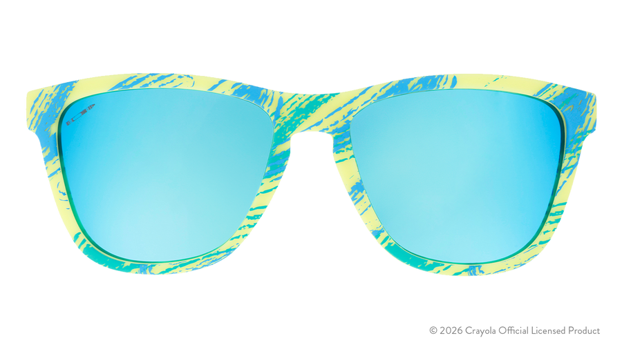 "Lime-A-Palooza" UV Activated Crayola OG Polarized Sunglasses Goodr