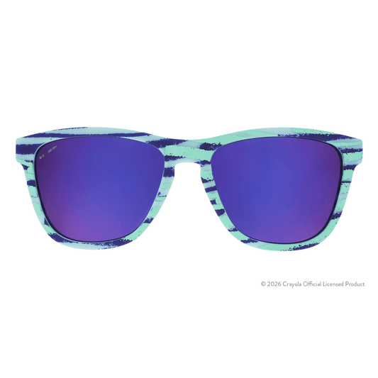 "Pool Party" UV Activated Crayola OG Polarized Sunglasses Goodr