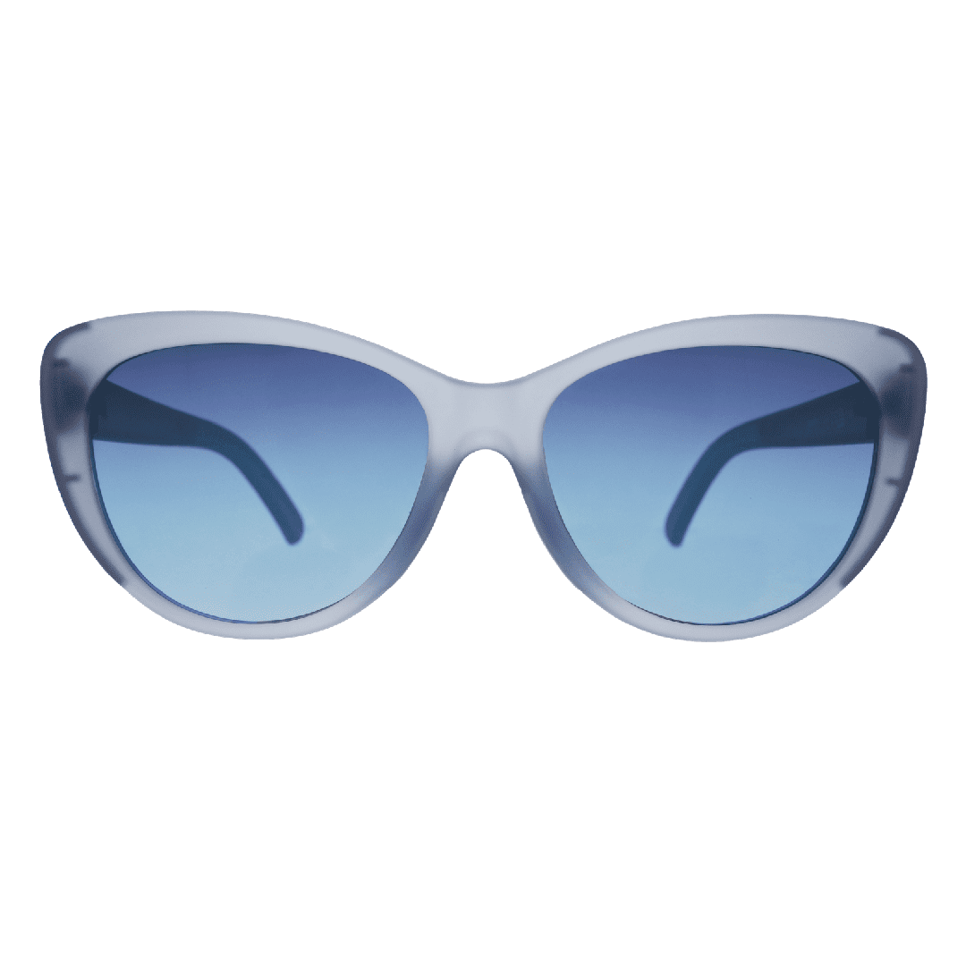"Spin Me In Sapphire" Glam G Polarized Sunglasses Goodr