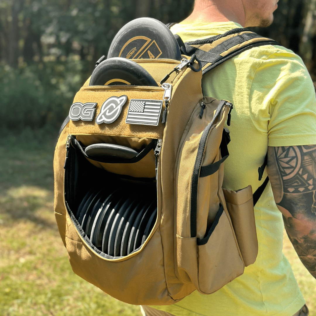 Discology Disc Golf OG V3 Disc Golf Bag - Coyote Tan Discology Disc Golf