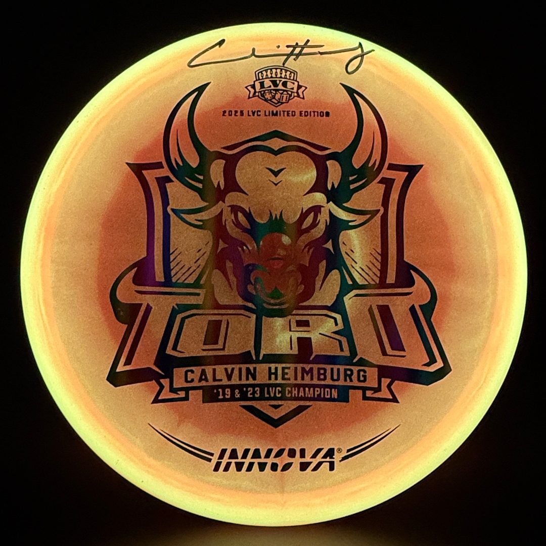 Proto Glow Pearl Champion Toro - Autographed - LVC 2025 Calvin Heimburg Innova