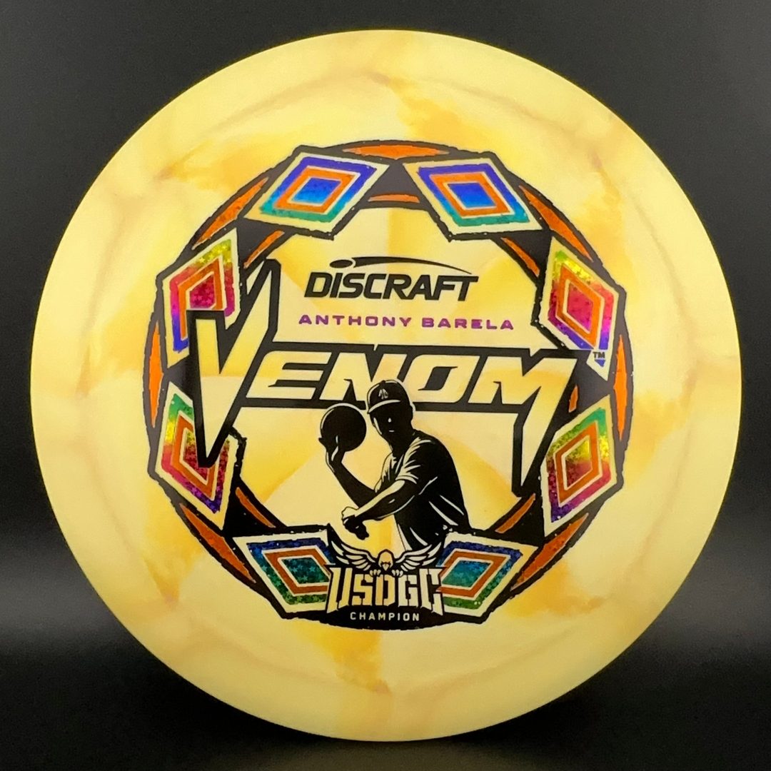 2025 USDGC Anthony Barela Swirl Venom "Pop Top" MINT Discs