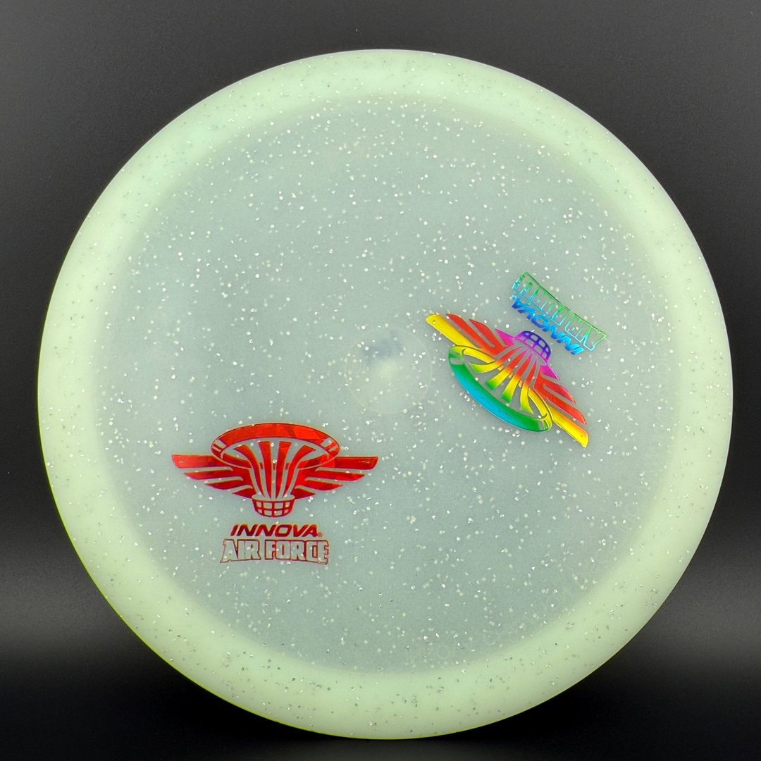 Metal Flake Glow Champion Roadrunner - Air Force Double Stamp Innova