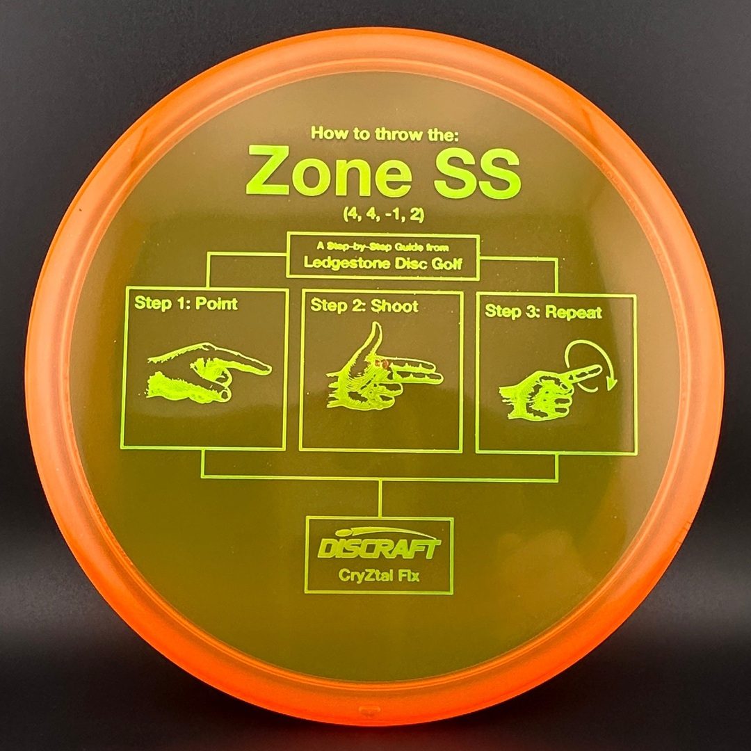 Cryztal Flx Zone SS - Step-By-Step - Ledgestone 2025 Discraft