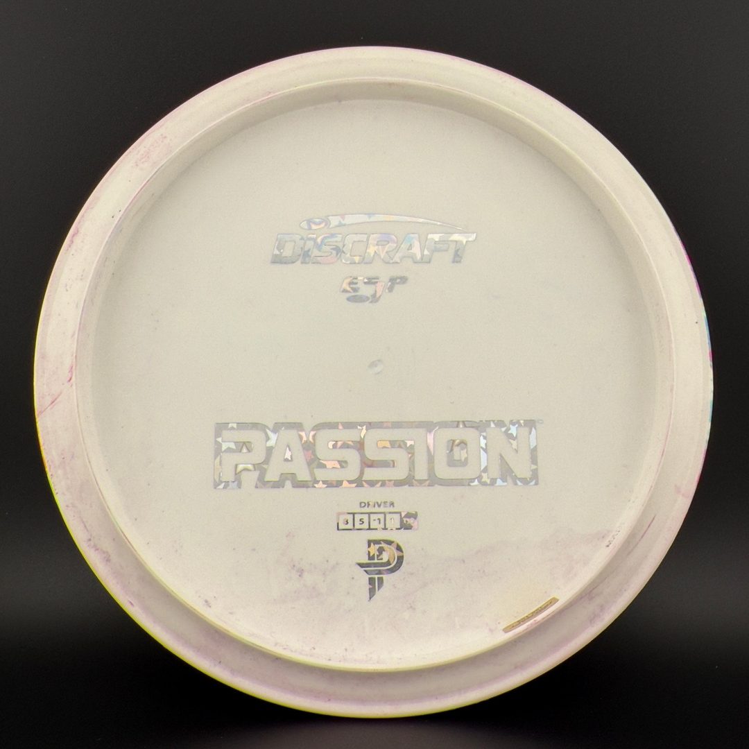 White ESP Passion - Greazy Dyed - Bottom Stamp Discraft