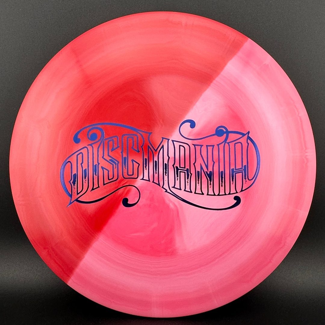 Swirly S-line FD - Red Split Dye - Discmania Tattoo stamp Discmania