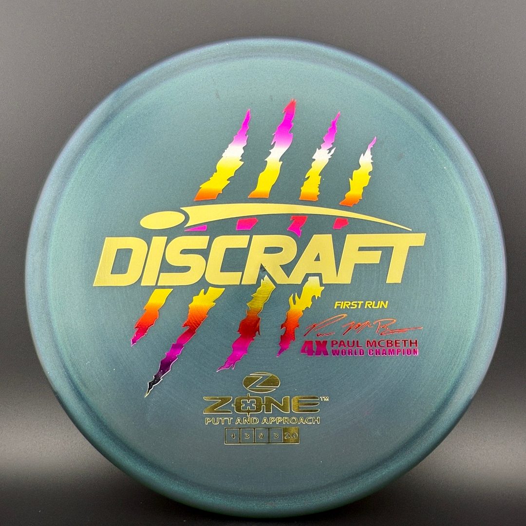 Z Zone First Run - Paul McBeth 4X Claws - Colorshift Discraft