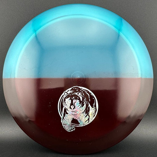 VIP Bear - Red Split Dye Bear Corner Stamp Westside Discs