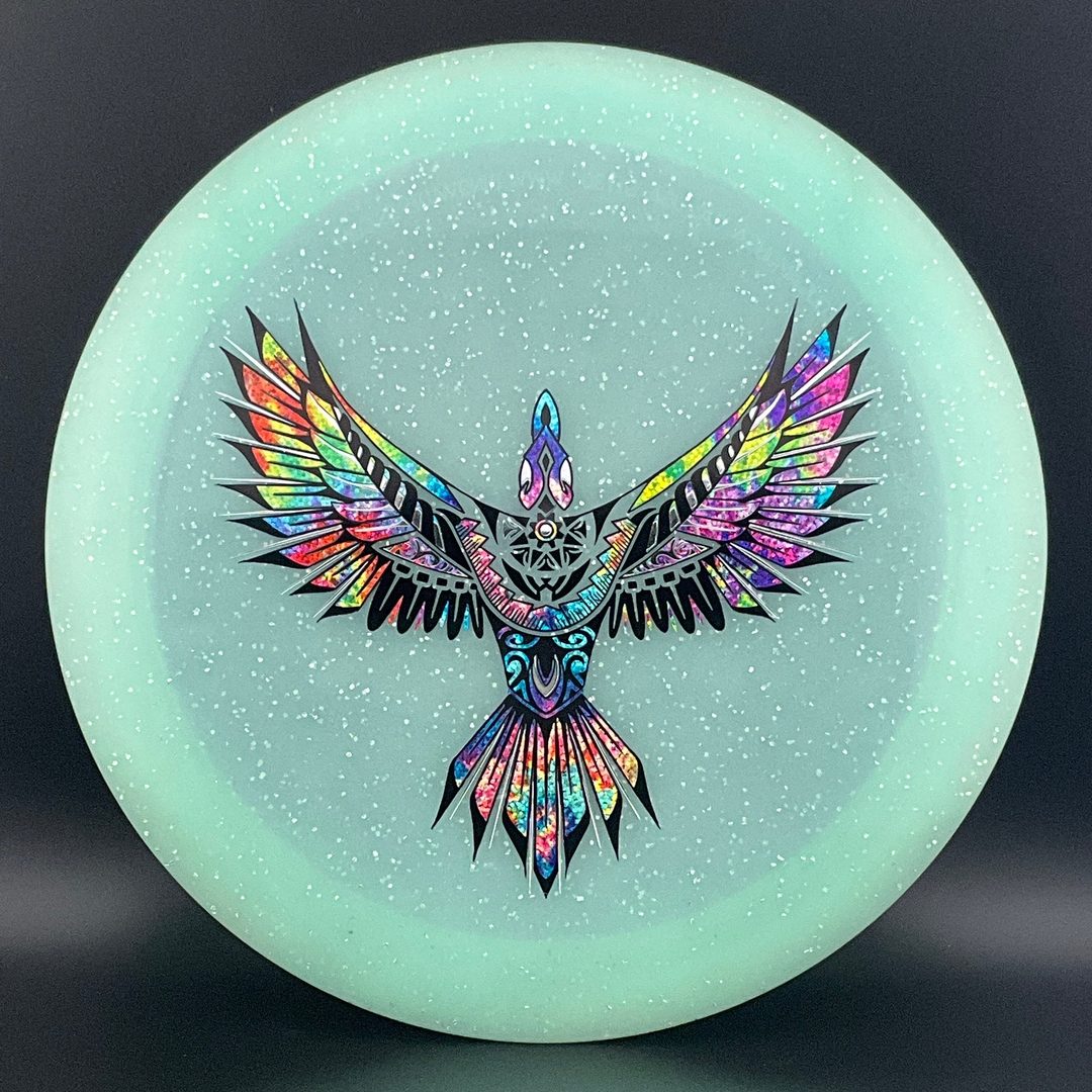 Metal Flake Glow Aztec X-Out - Eagle Triple Foil Infinite Discs