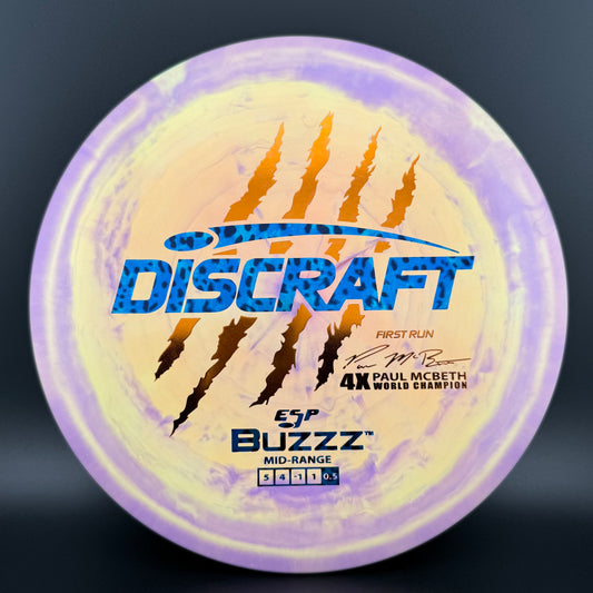 Swirly ESP Buzzz (First Run) - Paul McBeth 4x Claws - Orchid