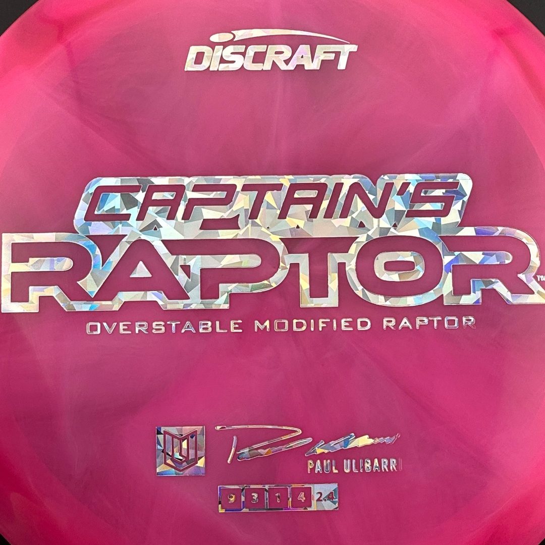 Special Z Blend Captain's Raptor - Paul Ulibarri 2025 Signature Series Discraft