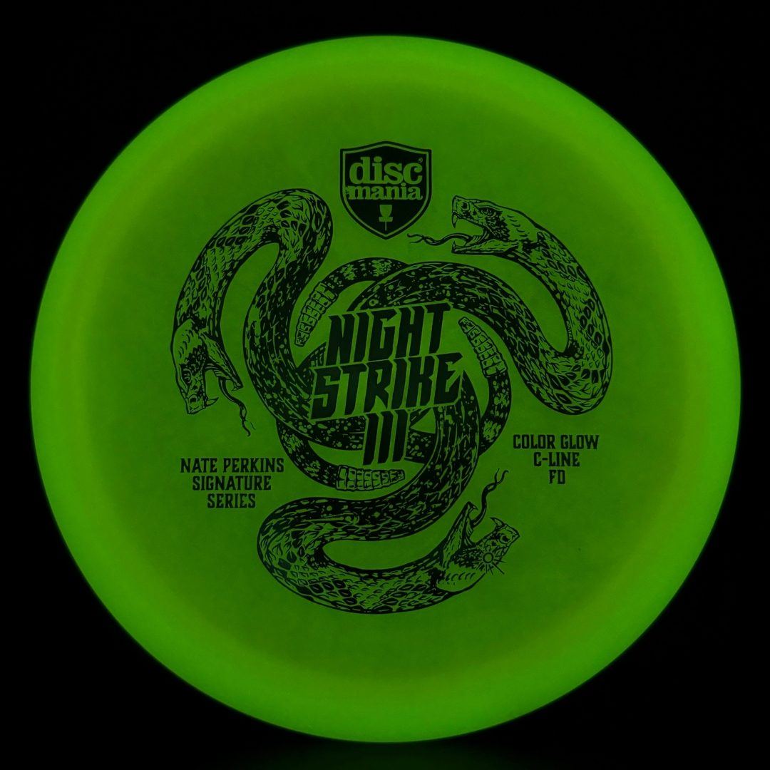 Color Glow C-line FD - Night Strike 3 - Rare Lime - Nate Perkins Discmania