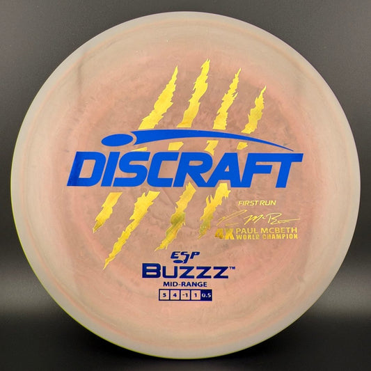 Swirly ESP Buzzz First Run - Paul McBeth 4x Claws - Orchid Discraft