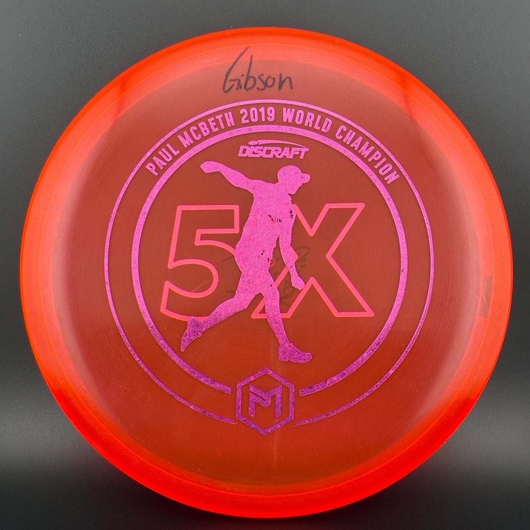 CryZtal Z Luna 5X - Paul McBeth World Champ *Gibson Stash Used* Discraft