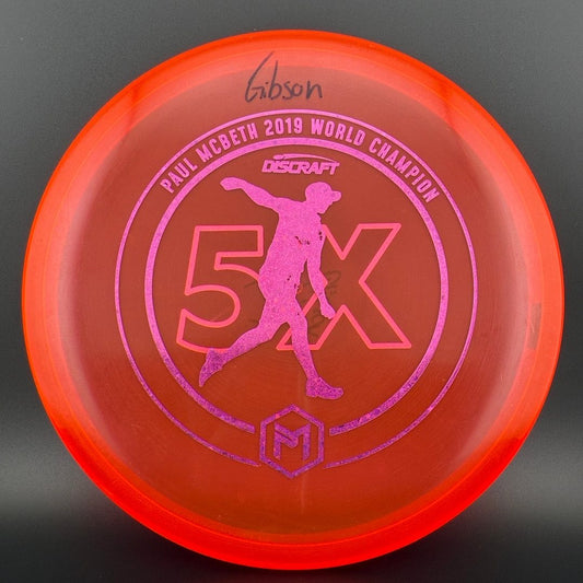 CryZtal Z Luna 5X - Paul McBeth World Champ *Gibson Stash Used* Discraft