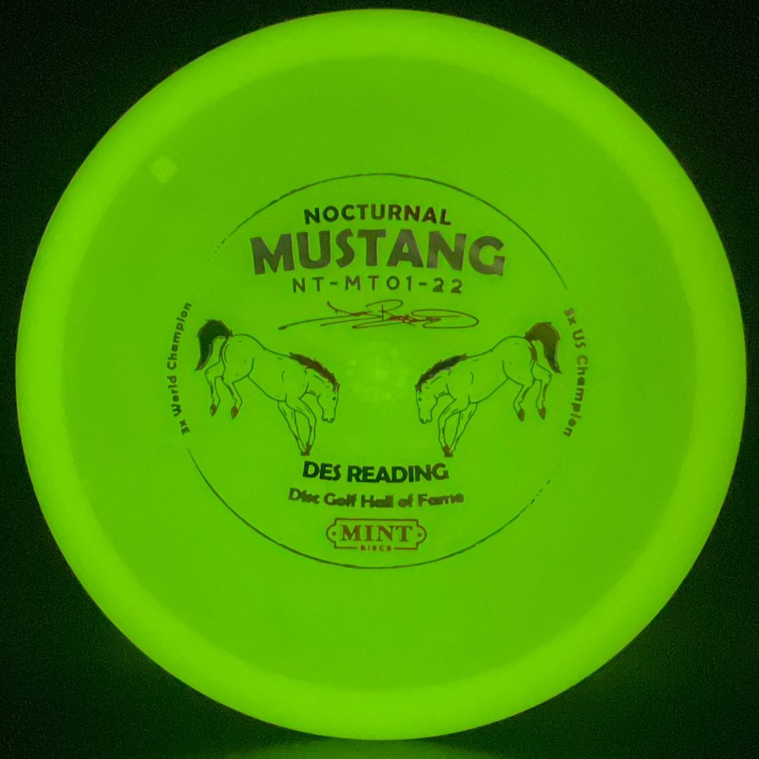 Nocturnal Mustang - First Run Glow - 2022 Des Reading Hall of Fame MINT Discs