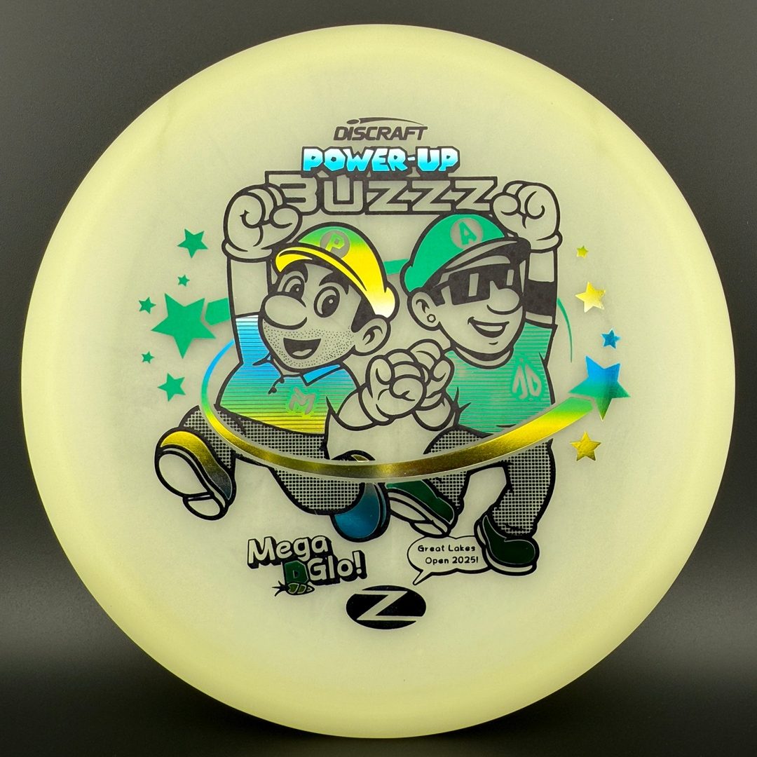 Mega Glo Buzzz - Power-Up - Paul McBeth & Anthony Barela Collab Discraft