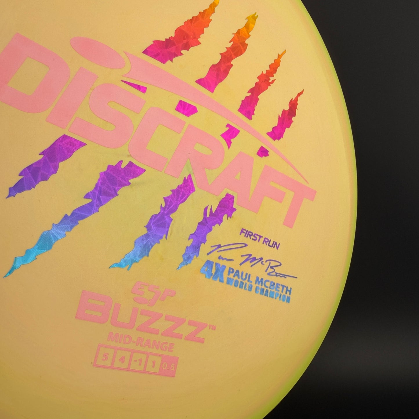 Swirly ESP Buzzz (First Run) - Paul McBeth 4x Claws - Pink Shatterberry
