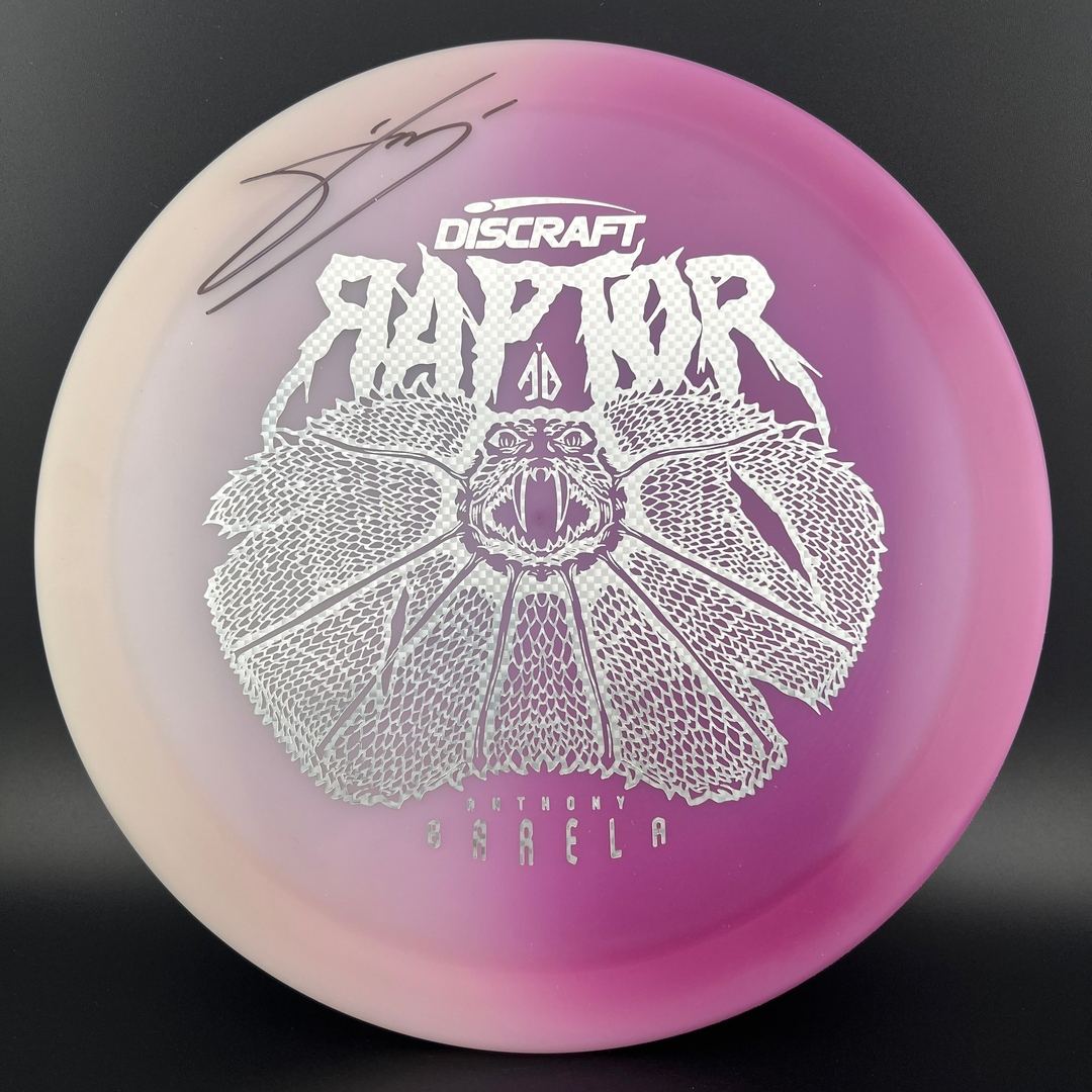 UV Glo Raptor - Anthony Barela Autographed Discraft