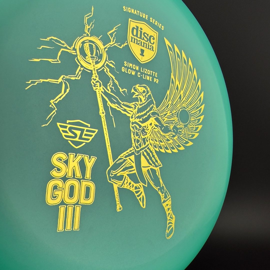 Color Glow C-Line P2 - Sky God III - Turquoise SG3 Simon Sig Series Discmania