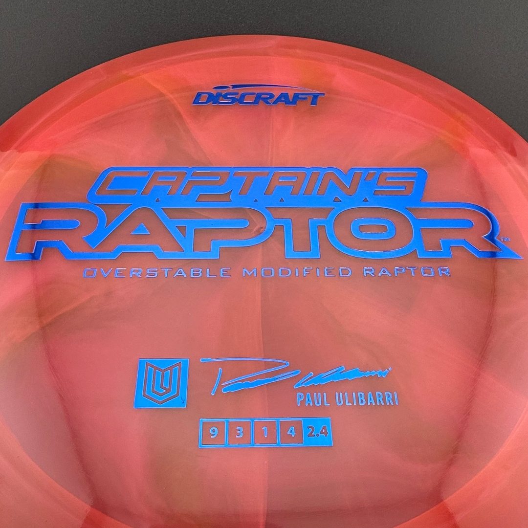 Special Z Blend Captain's Raptor - Paul Ulibarri 2025 Signature Series Discraft