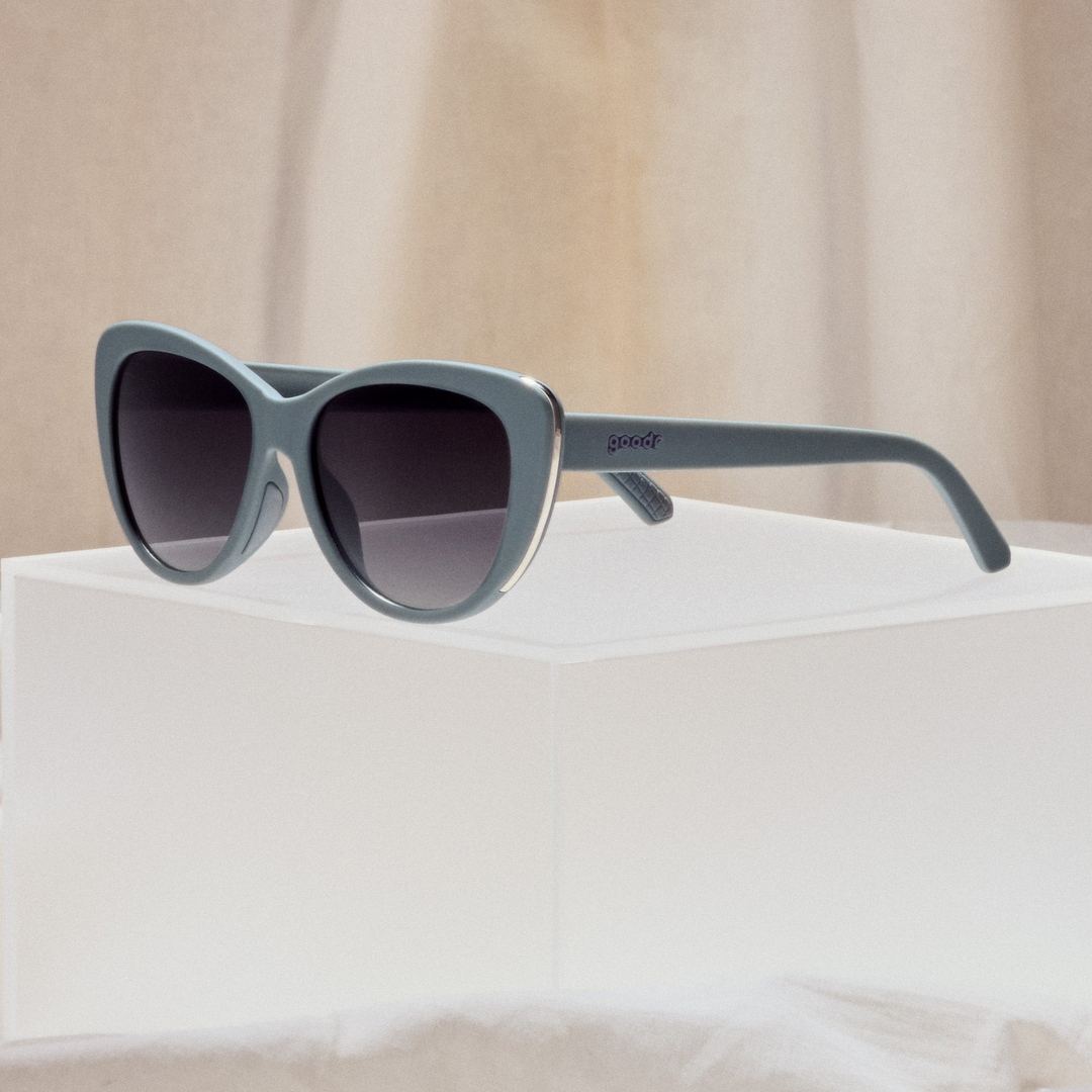 "Not Gray, Diet Black" Glam G Polarized Sunglasses Goodr