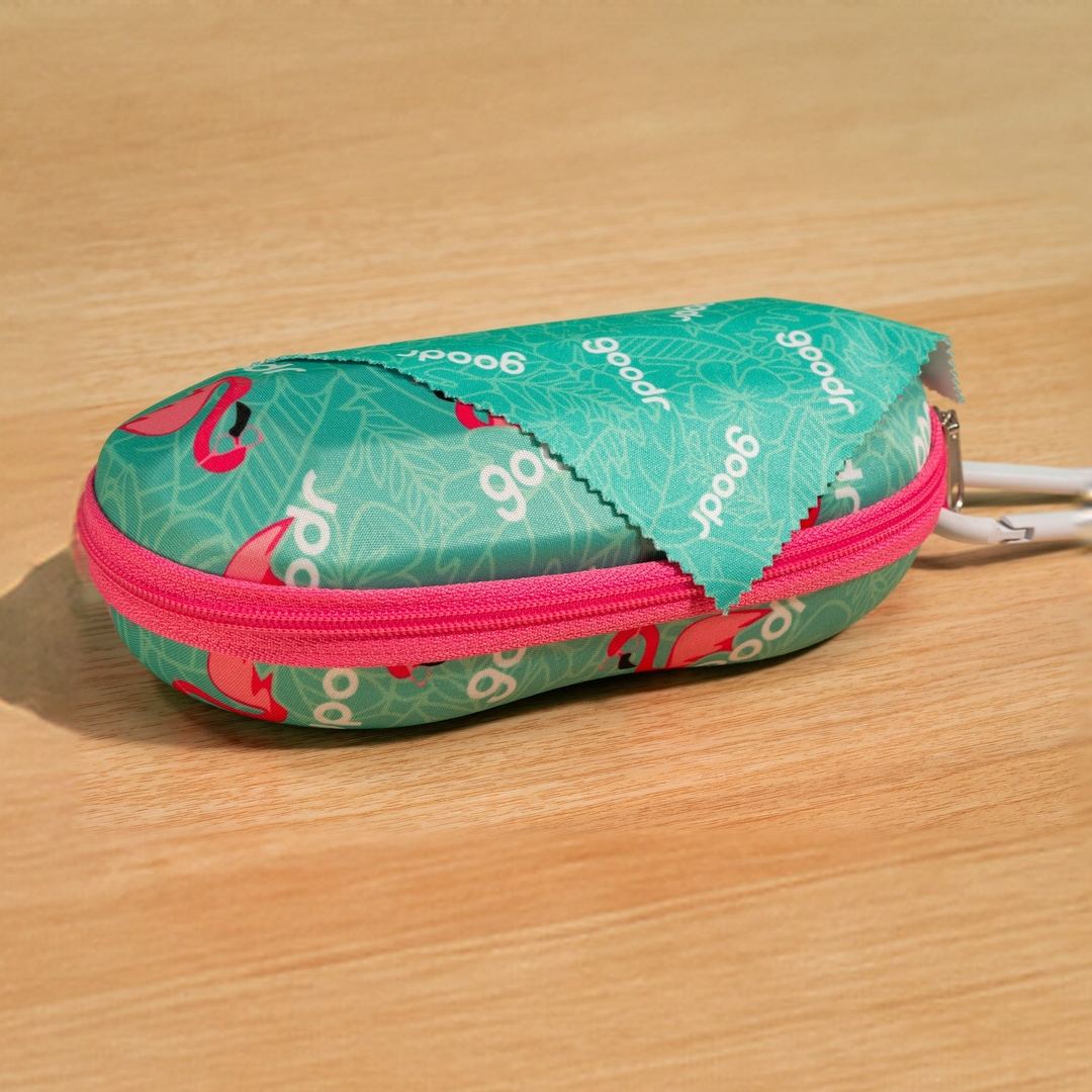 "Best Case Scenario” Sunglasses Case with Carabiner Goodr