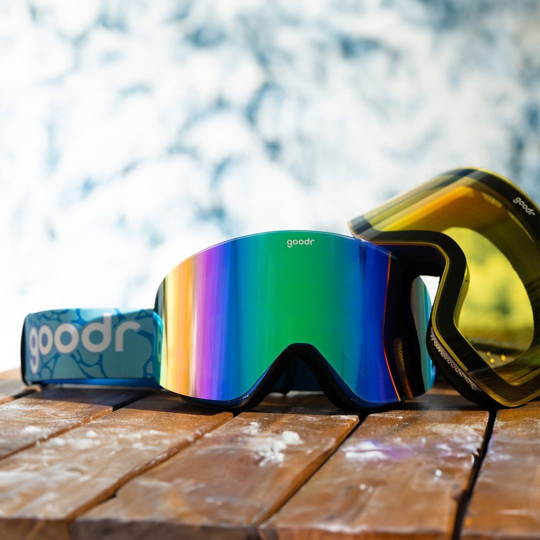 "Cold-Blooded Lodge Lizard” Limited SNOW G Polarized Goggles Goodr