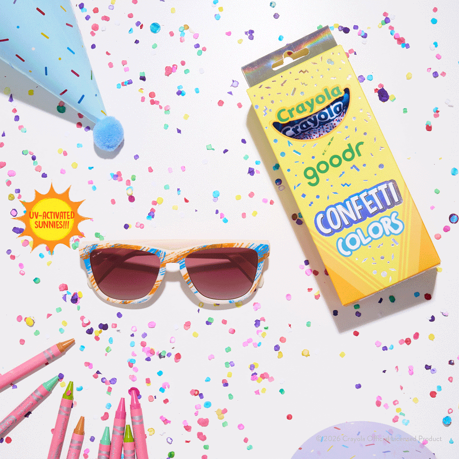 "Summertime" UV Activated Crayola OG Polarized Sunglasses Goodr