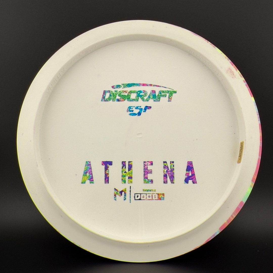 White ESP Athena - Greazy Dyed - Bottom Stamp Discraft