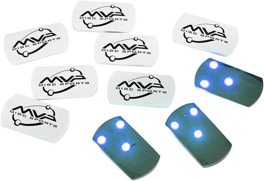 MVP Tri-Lit Blue LED Disc Lights 5, 10 or 20 Pack - Glow Essential! MVP