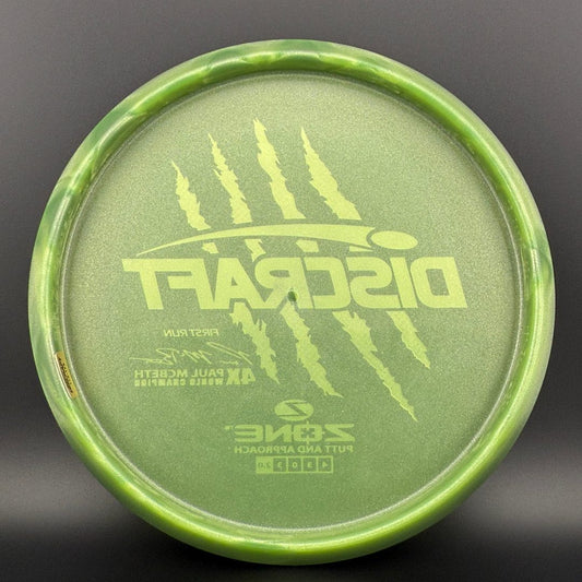 Z Zone First Run - Paul McBeth 4X Claws - Glitter Bomb! Discraft