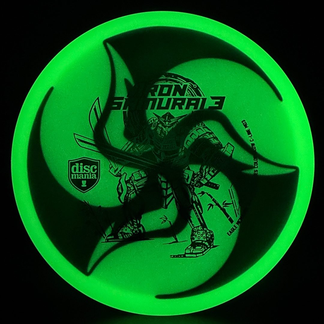 Clear Glow C-Line MD3 - Iron Samurai 3 - Offical Huk Tri Fly Dyed Discmania