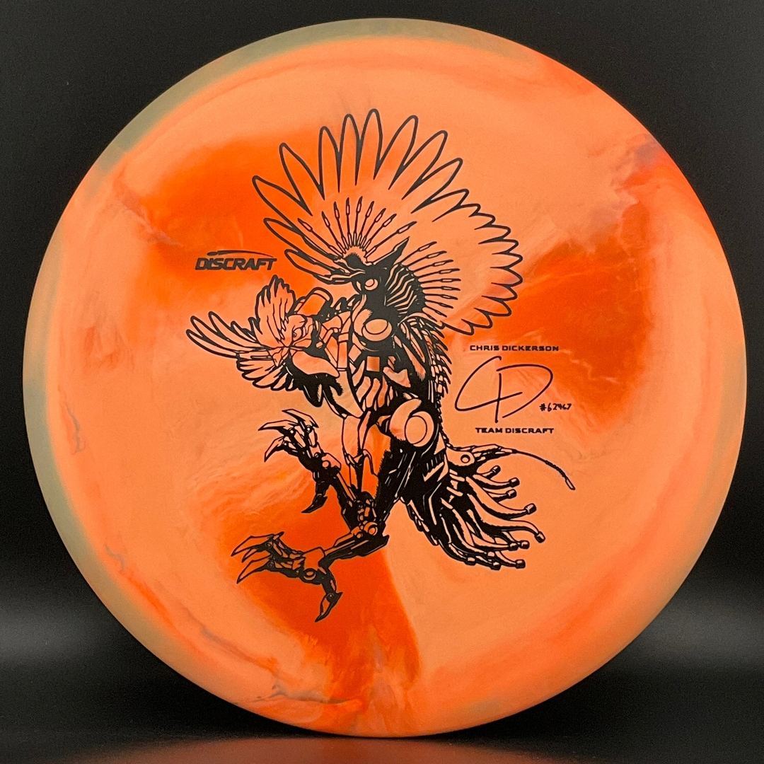 Swirl ESP Buzzz *Les White Stash* - 2022 Chris Dickerson Robot Chicken - Orange Peach Discraft