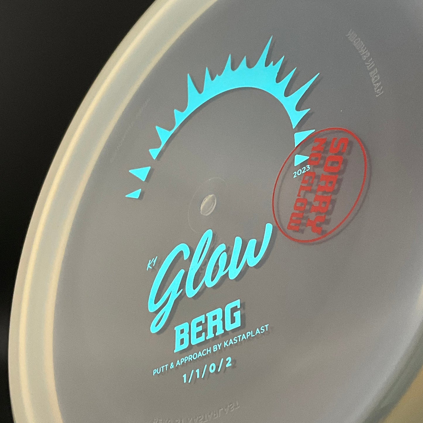 K1 Glow Berg - Clear - "Sorry No Glow" X-Out Kastaplast